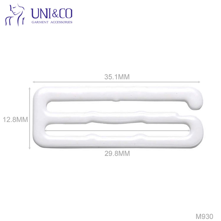 Wholesale White Color Metal Bra Hook 30mm Strap Bra Buckle