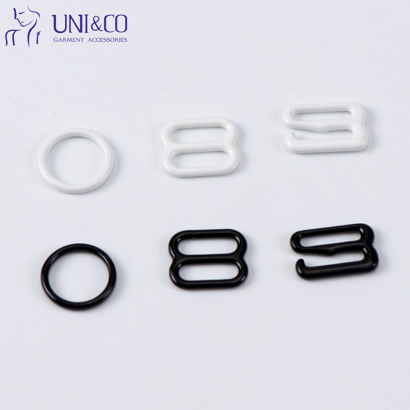 Alloy Metal Nylon Coated Bra Adjuster Slider Bra Strap hooks
