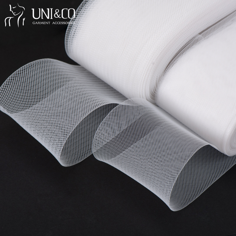 Wholesale Boning  Elastic Net Crinoline Horsehair Braid for Wedding Dress Hat Sewing Accessories