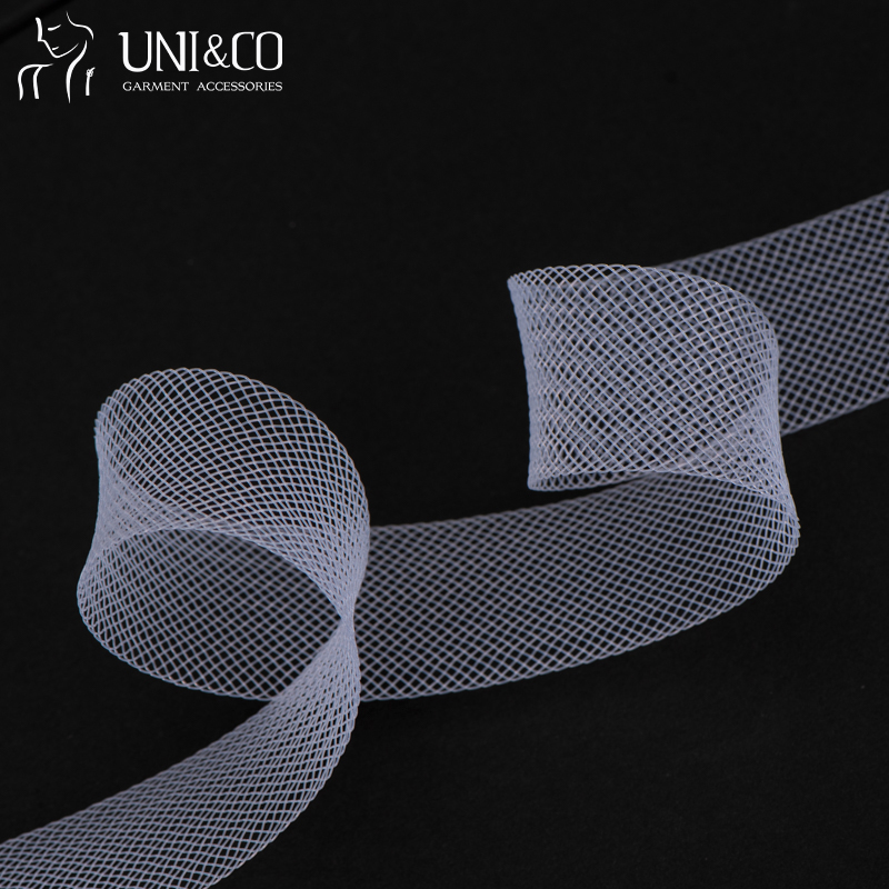 Wholesale Boning  Elastic Net Crinoline Horsehair Braid for Wedding Dress Hat Sewing Accessories
