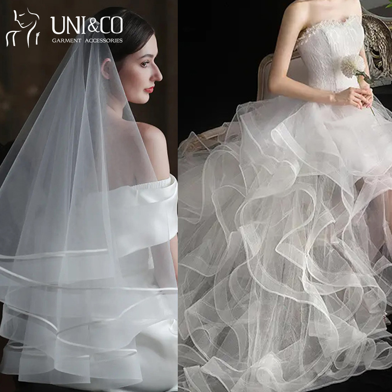 Wholesale Boning  Elastic Net Crinoline Horsehair Braid for Wedding Dress Hat Sewing Accessories