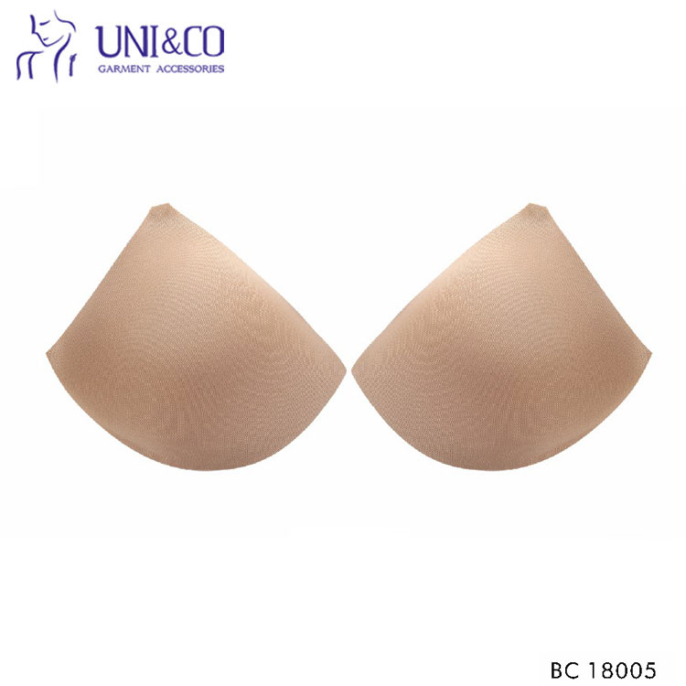 Triangle Breathable Bra Foam Cup White Sportswear Push Up Bra Cup Insert