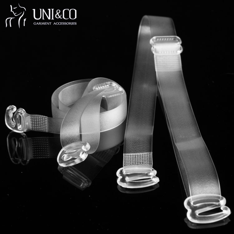 Invisible Frosted Clear Bra Shoulder Straps Sexy Women Frosted Elastic Bra Shoulder Strap