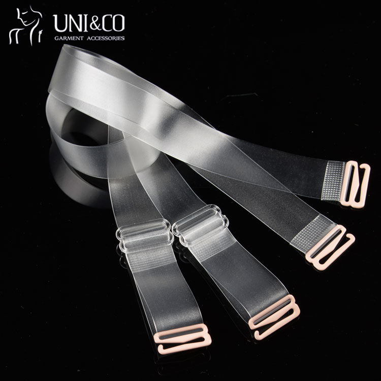 Individual Packing Elastic Clear Plastic Bra Straps for Backless Dress