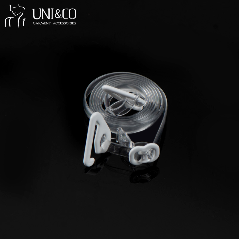 4 mm Adjustable Transparent Bra Strap Clear Hanger Loop Tape