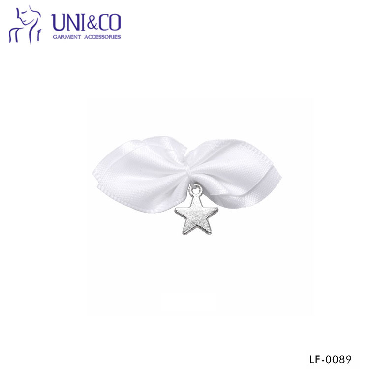 Mini Lingerie Underwear Accessories Handmade Bright Colored Satin Ribbon Bow