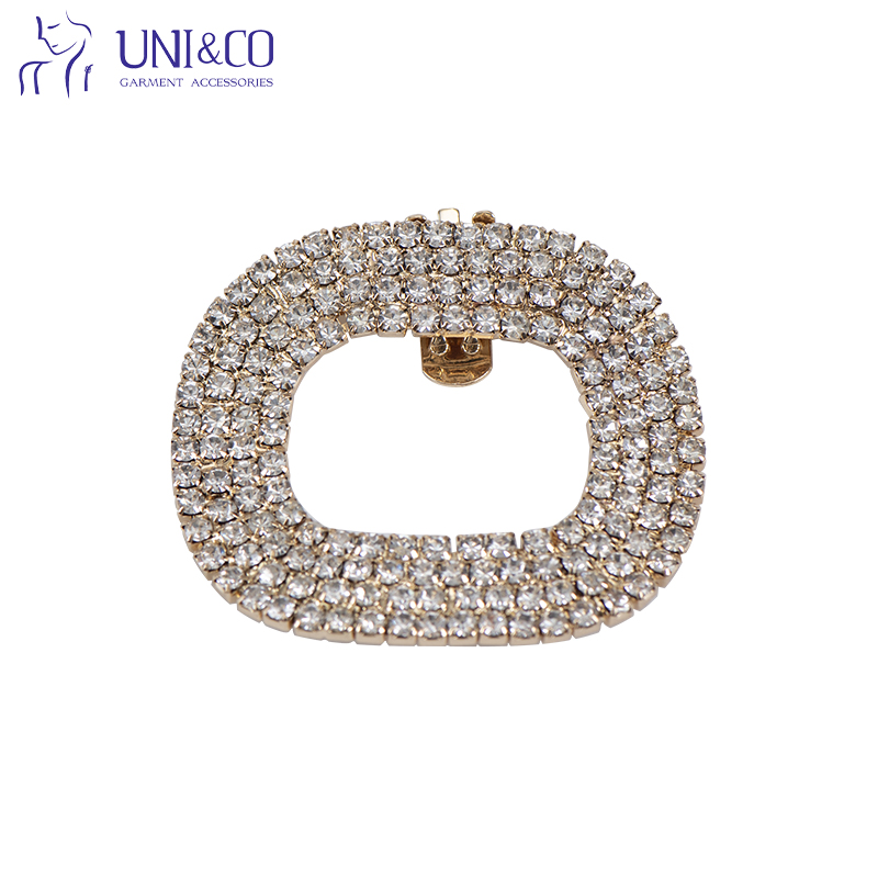 Gold Rhinestone Shoe Clips Heel Buckle handbag Accessories