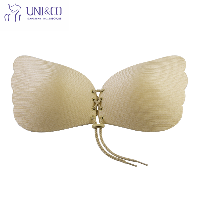 High quality Sexy Invisible Breathable Strapless Self Adhesive Silicone Bra