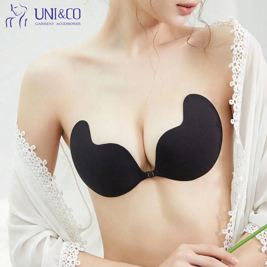 Silicone Bra Women Drawstring Strapless Backless Invisible Silicone Push-up Sexy Bra