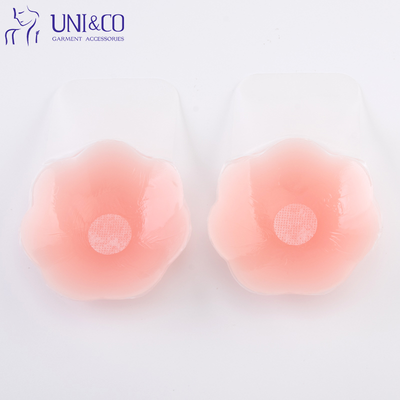 Multi Color Push up Flower Shape Nipples Cover Stickers Sticky Adhesive Silicone Nipple Pasties for Women Travel Box