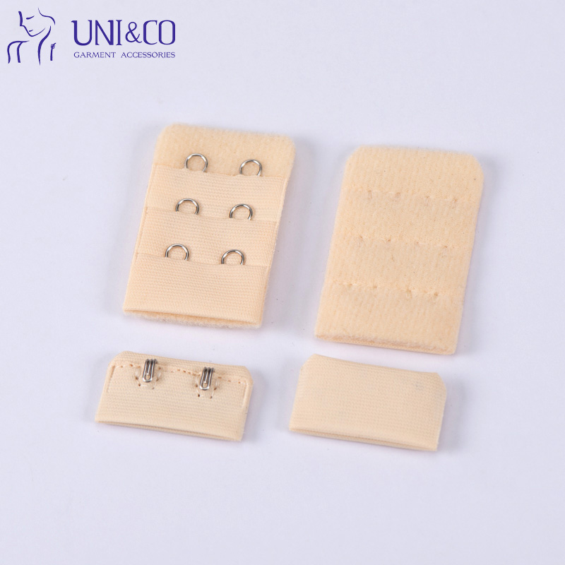 Polyester Fabric 3 Row 3 Hook Back Bra Hook And Eye For Sports Bras Swimwear Accessories
