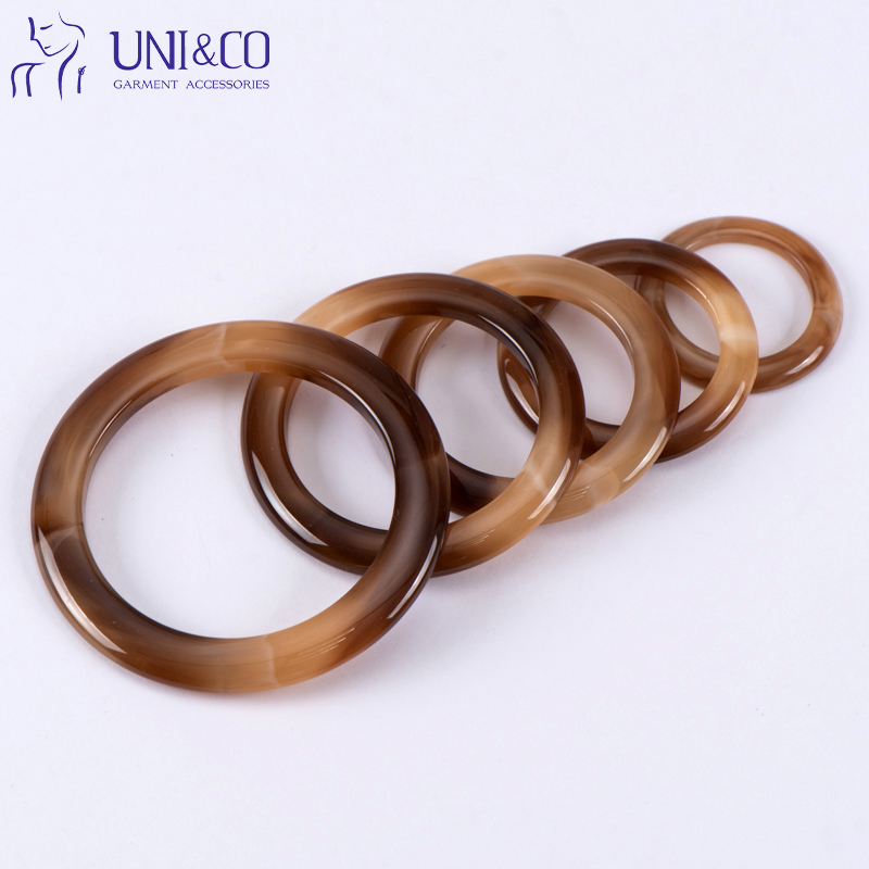 Swimwear Clasp Swimsuit Tortoise Round Ring O Shape Resin Buckle Swimsuit Bikini Ring Connector