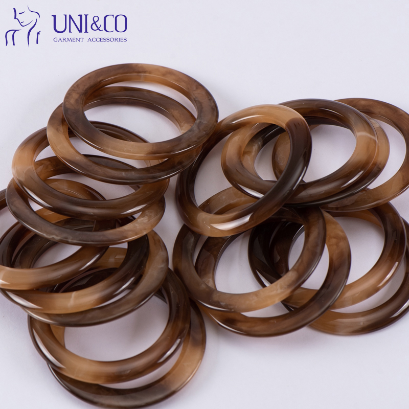 Swimwear Clasp Swimsuit Tortoise Round Ring O Shape Resin Buckle Swimsuit Bikini Ring Connector