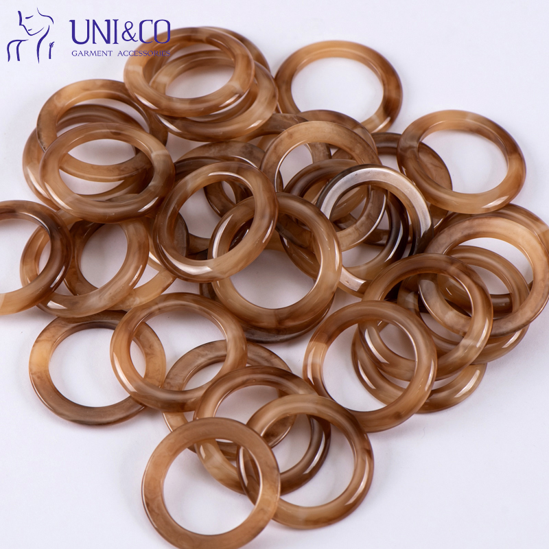 Swimwear Clasp Swimsuit Tortoise Round Ring O Shape Resin Buckle Swimsuit Bikini Ring Connector