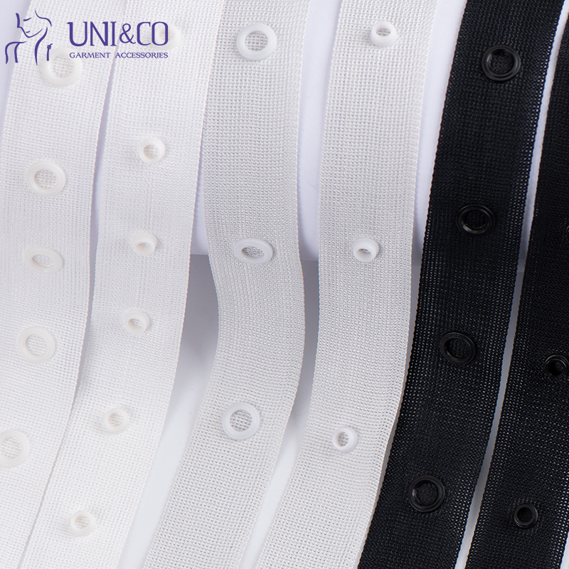 Nylon Plastic Snap Button Tape Fasteners For Baby Clothes