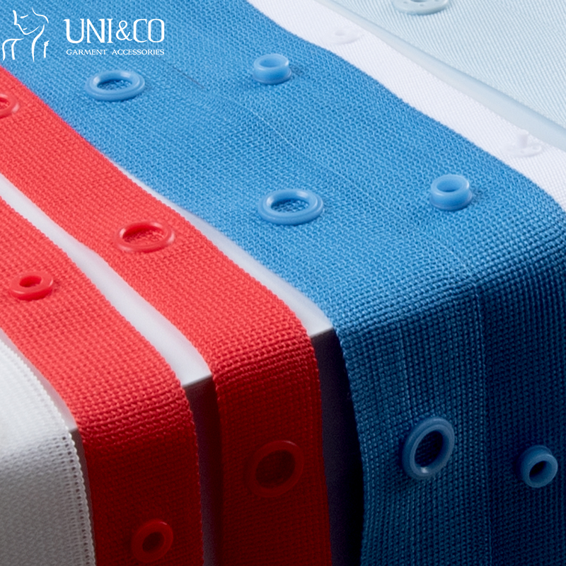 Nylon Plastic Snap Button Tape Fasteners For Baby Clothes