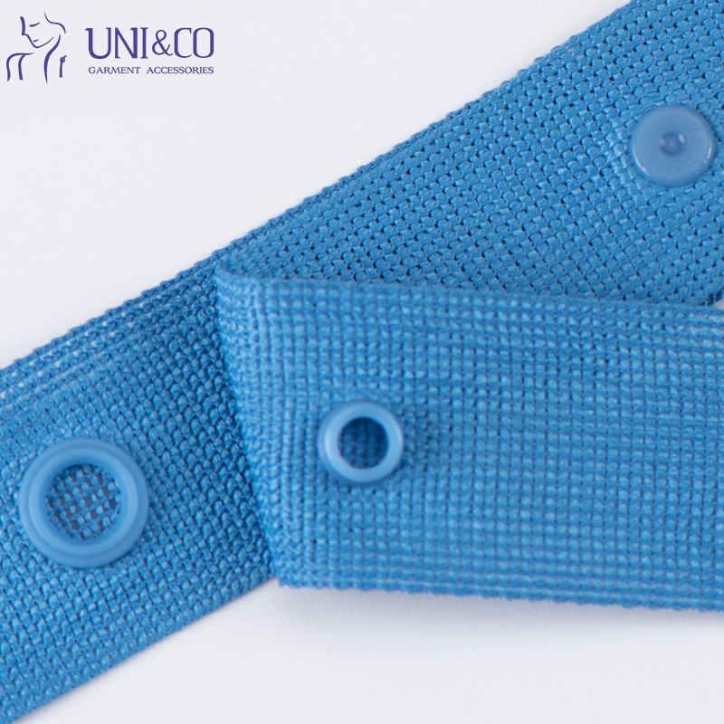 Nylon Plastic Snap Button Tape Fasteners For Baby Clothes