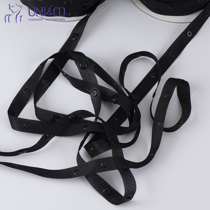 13 mm wide plastic  snap button tape for baby clothes