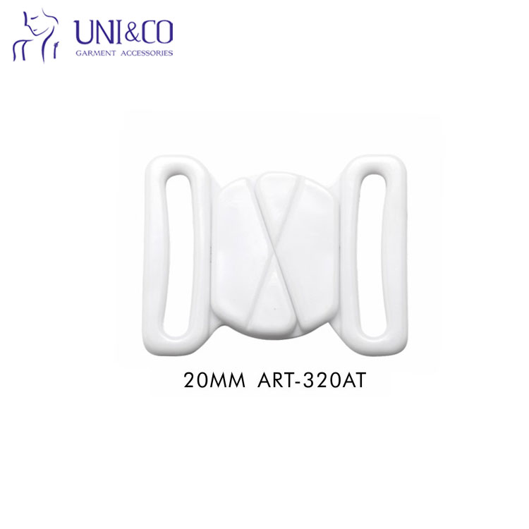 Plastic White Hook Bra Closure Clasp Fasteners