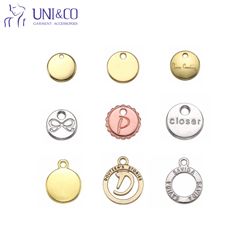 Hot Selling Custom Metal Luxury Hang Tag Famous Brand Label Tags