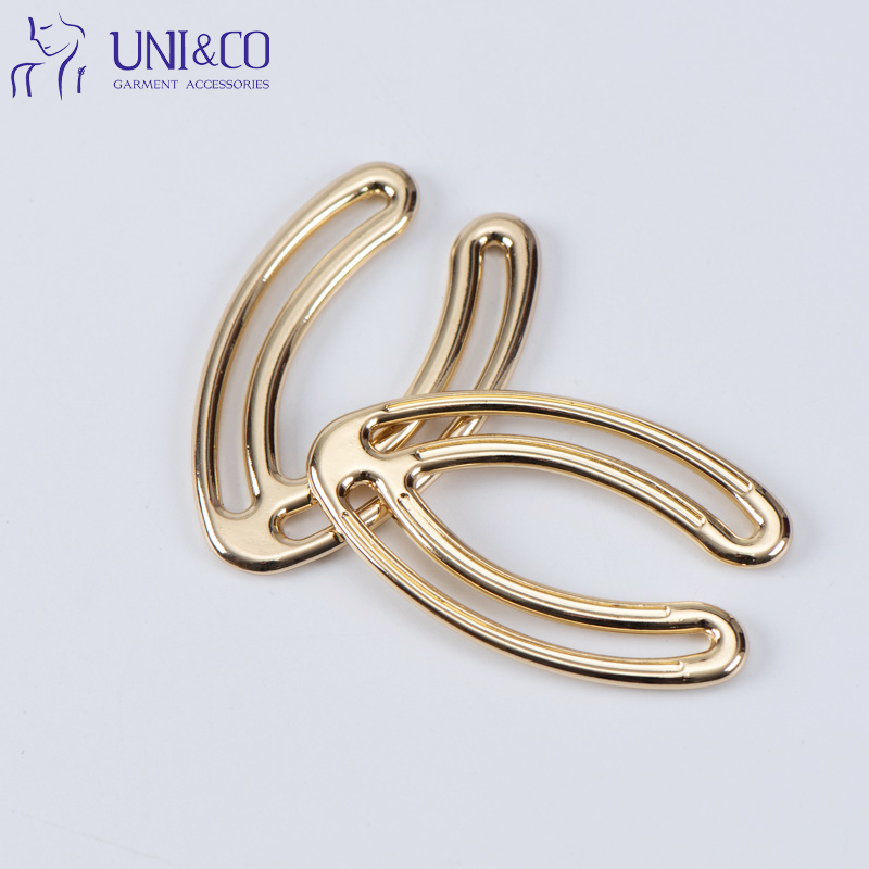 Factory Sale Metal V/U Shaped Buckle Swimwear Uses Bikini Connector