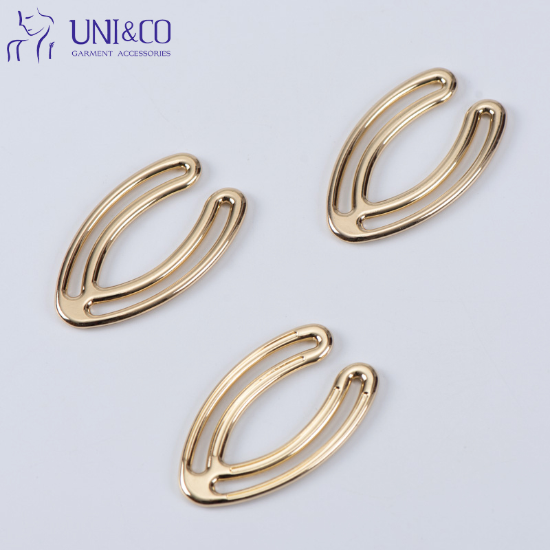 Factory Sale Metal V/U Shaped Buckle Swimwear Uses Bikini Connector