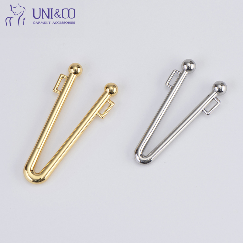 V Shaped Bikini Buckle Metal Front Clasp for Swimwear