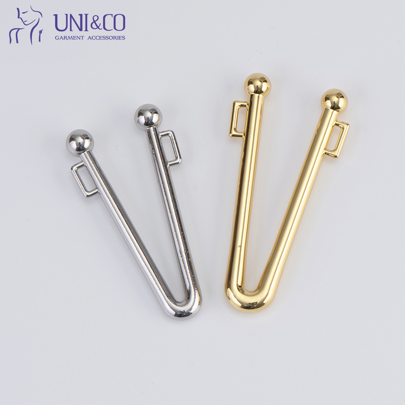 V Shaped Bikini Buckle Metal Front Clasp for Swimwear