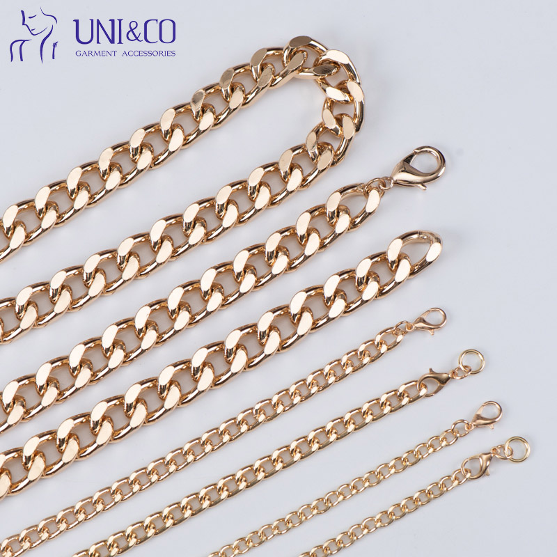 Gold Chains For Men Aluminum Handbag  Charm Chain Swimwear Accessories Metal