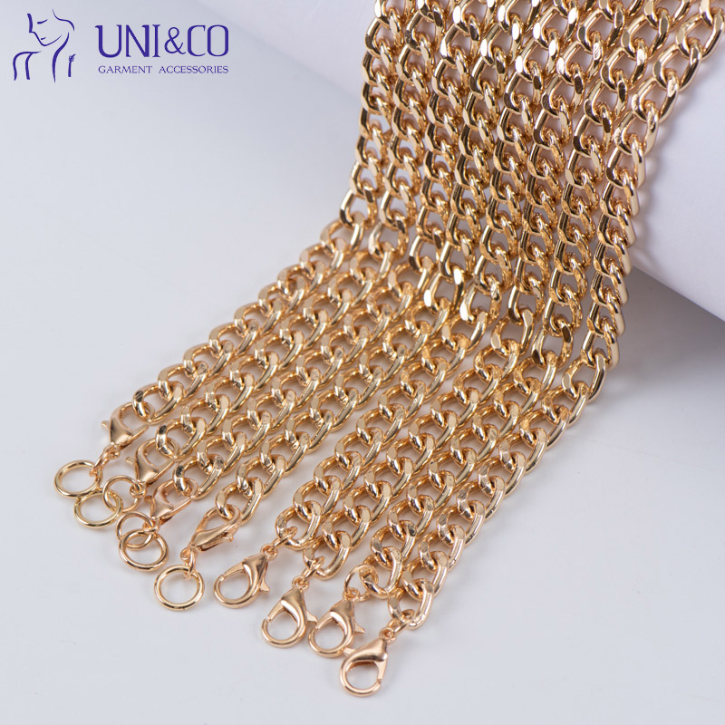 Gold Chains For Men Aluminum Handbag  Charm Chain Swimwear Accessories Metal