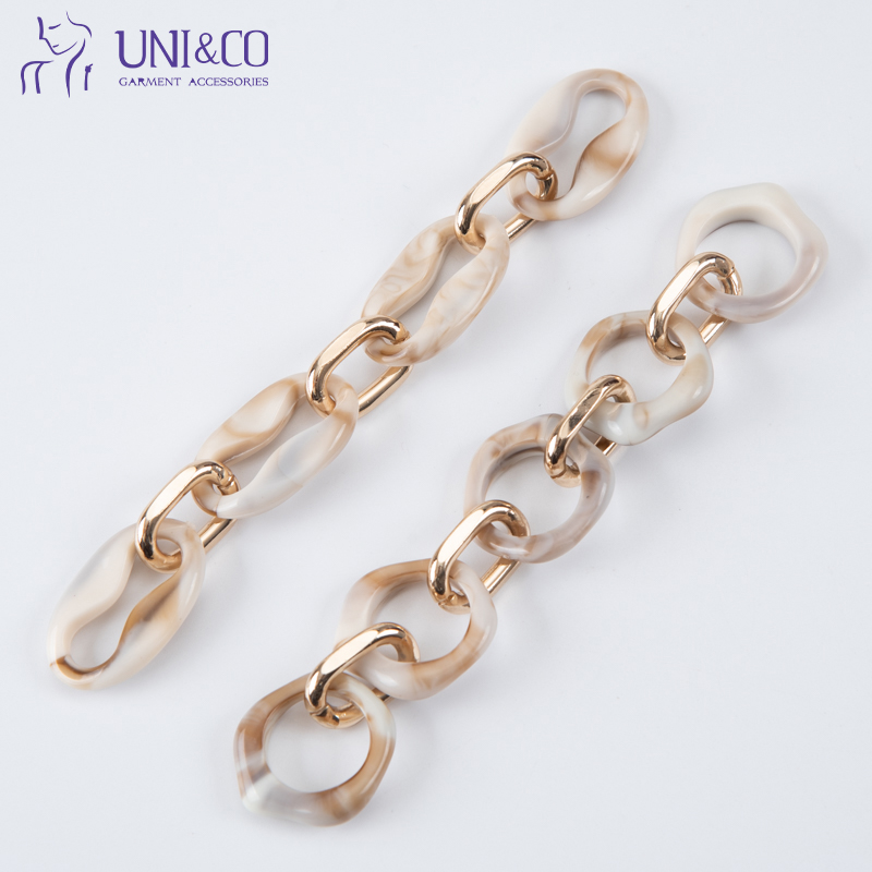 Acrylic Resin Metal Chain Swimwear Connector