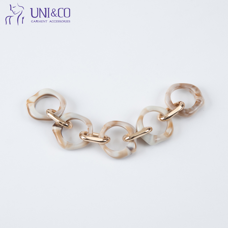Acrylic Resin Metal Chain Swimwear Connector