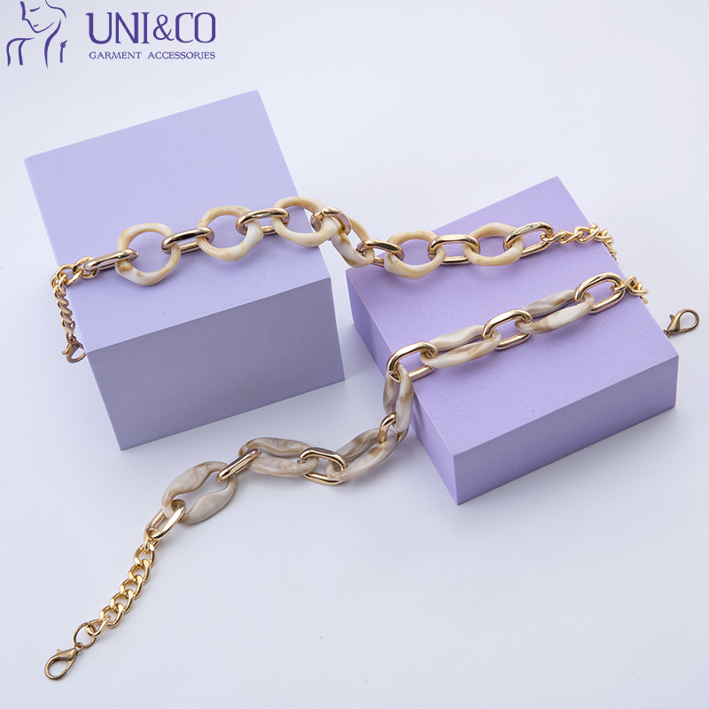 Acrylic Resin Metal Chain Swimwear Connector