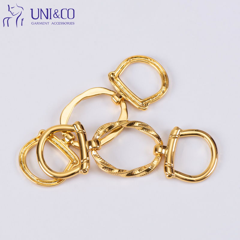 Fashion Metal Gold Ladies Heels Shoe Decoration Parts Swimwear Hardware Chains Connector