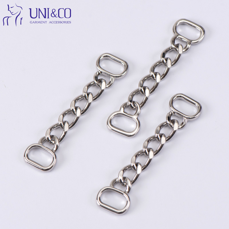 Silver Swimwear Metal Chains Bikini Connector with Chain for Garment