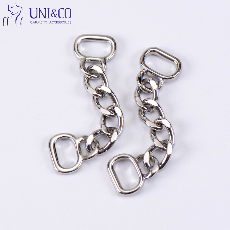 Silver Swimwear Metal Chains Bikini Connector with Chain for Garment