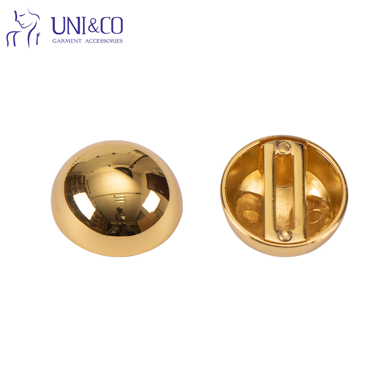 Gold Half Ball Bead Swimsuit Connector Simple Clothing Decorative  Buckles