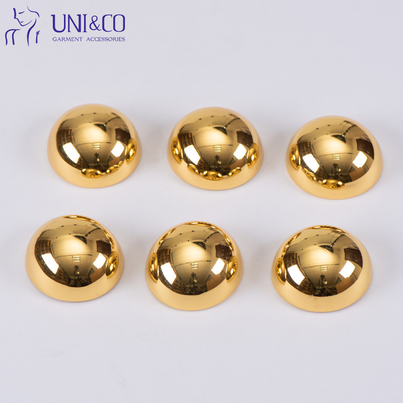 Gold Half Ball Bead Swimsuit Connector Simple Clothing Decorative  Buckles