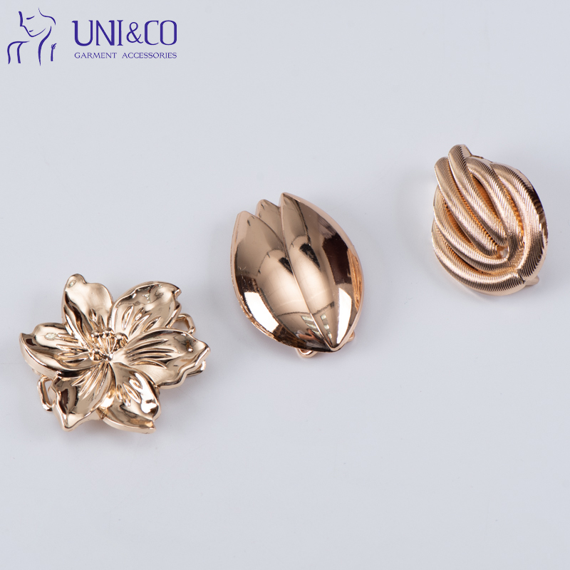 Luxury Gold Metal Bikini Beachwear Connector Buckle for Multi Shape Swimwear Accessories