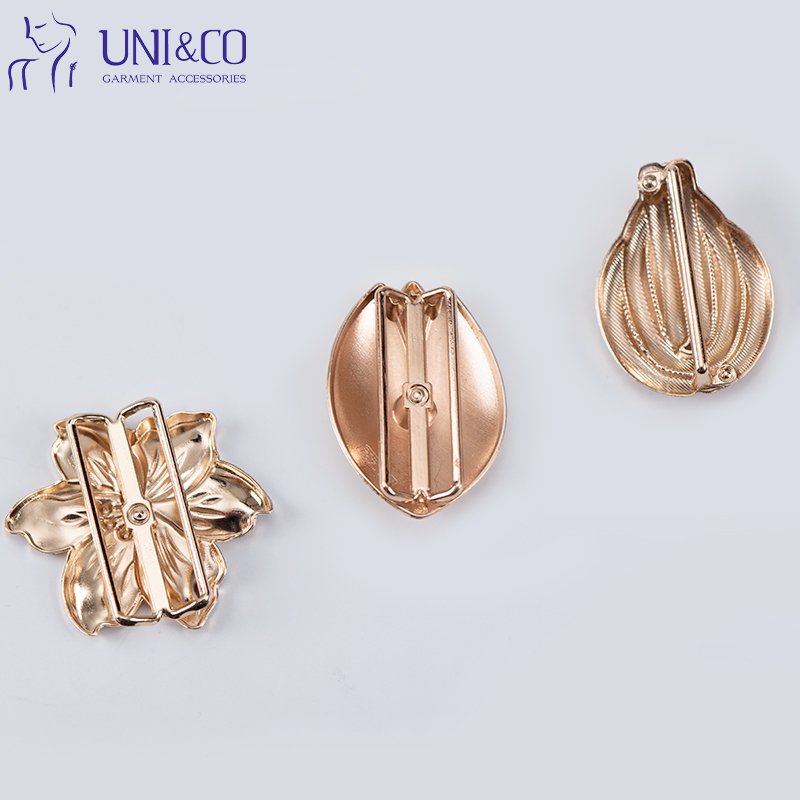 Luxury Gold Metal Bikini Beachwear Connector Buckle for Multi Shape Swimwear Accessories