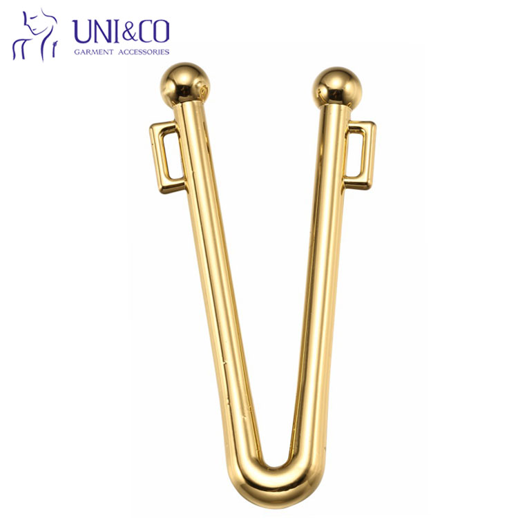 V Shaped Bikini Buckle Metal Front Clasp for Swimwear