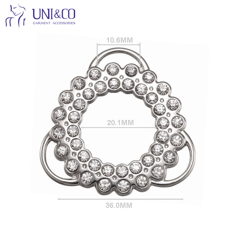 Bikini Swimwear Connectors Charm Metal Chain Buttons Crystal Rhinestone Buckle For Swimwear