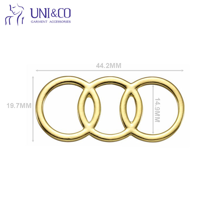 Chlorine Resistance Metal Chain Gold Bikini Connectors