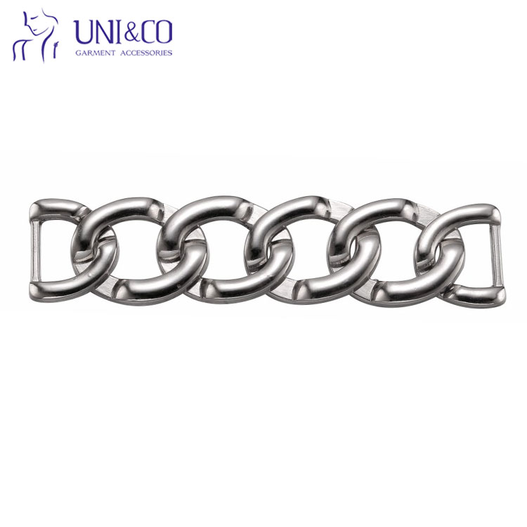 Silver Plated Metal Chain Classic Bikini Top Connector