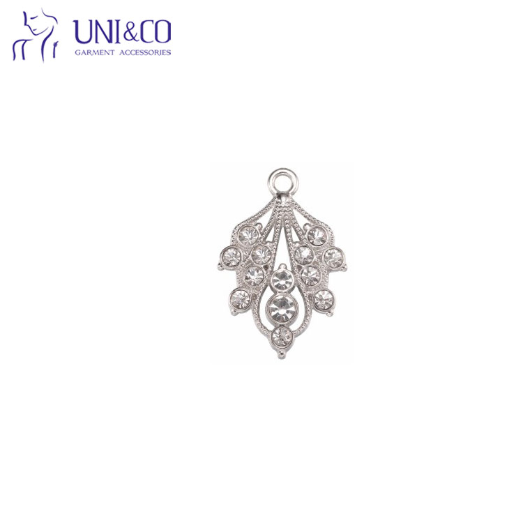 Nickel Free Jewelry Pendant Leaf Shaped Metal Bra Accessories