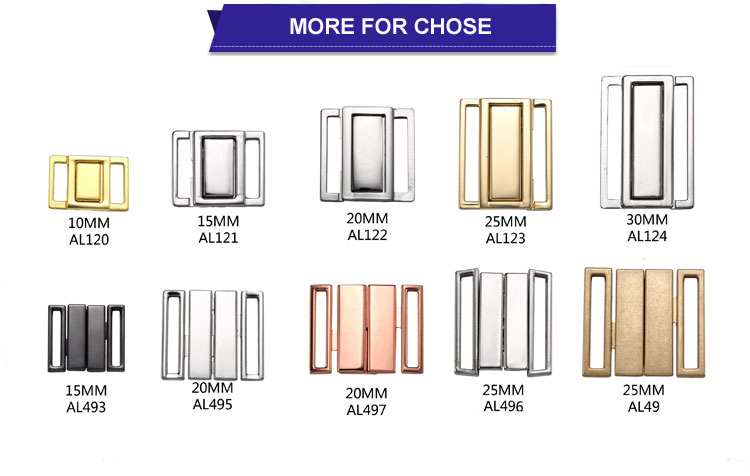 Chlorine Resistance Metal Swimwear Buckles