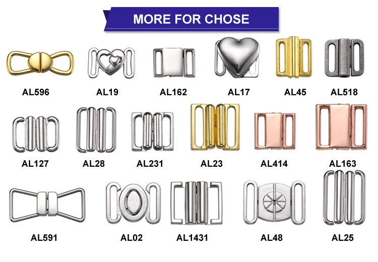 10MM Alloy Metal Buckle For Swimwear Bikini Clasp Supply