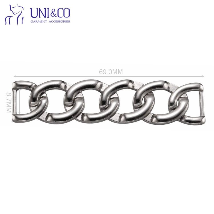 Silver Plated Metal Chain Classic Bikini Top Connector