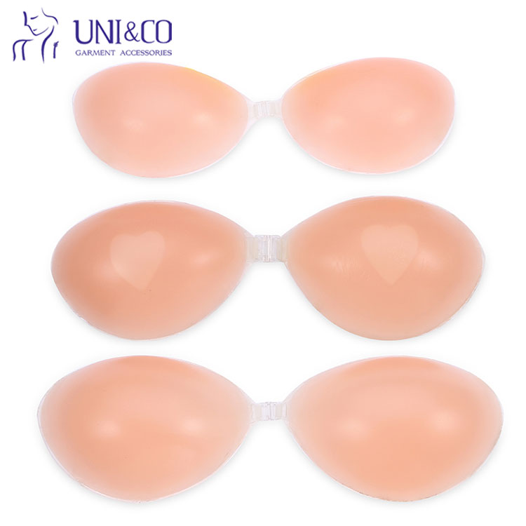 Confortable Self Adhesive Invisible Push Up Backless Silicone Strapless Sticky Bra