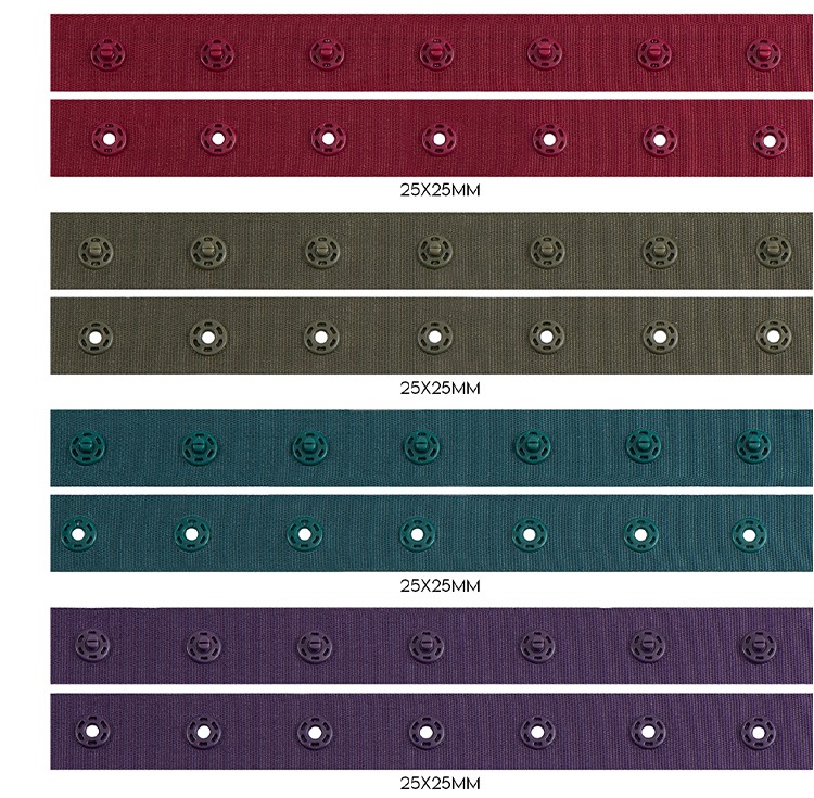 plastic  snap button tape